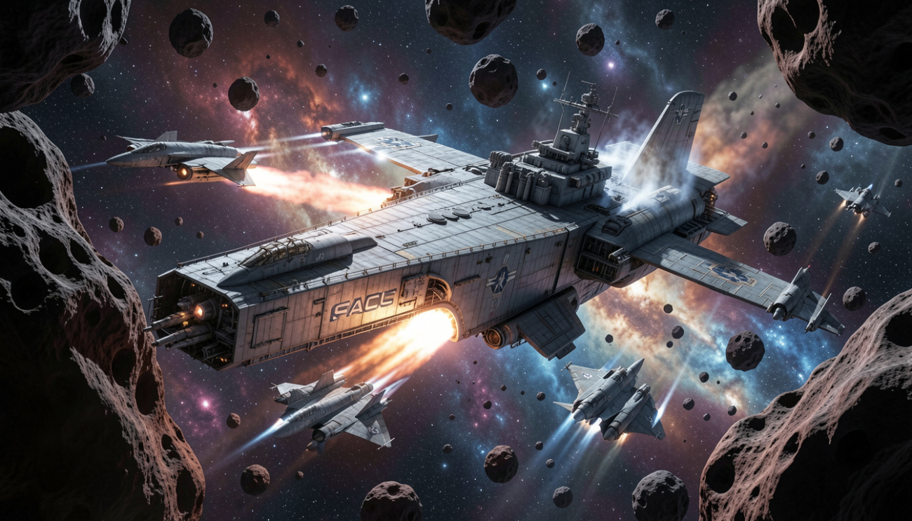 space force orbital warship carrier